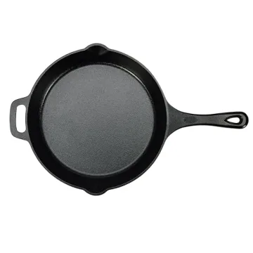 Amazon Basics 12-Inch Pre-Seasoned Cast Iron Skillet