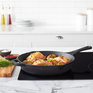 Amazon Basics 12-Inch Pre-Seasoned Cast Iron Skillet