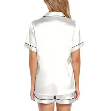 Luxurious Anjue Bridesmaids Satin Pajamas Set for Women