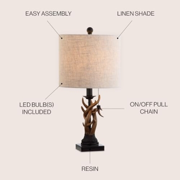 Gaston 20.5" LED Table Lamp - Rustic Farmhouse Charm