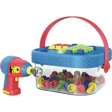 STEM Building Drill Toy for Kids 3+ - Bolt-It Bucket