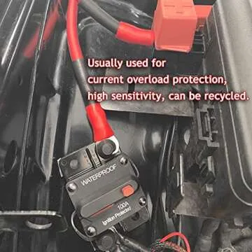 Hamolar 200 Amp Circuit Breaker for Car and Marine Systems