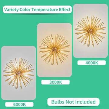 Modern Gold Sputnik Chandelier for Unique Home Decor