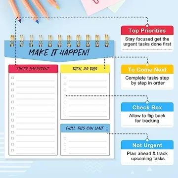 To Do List Notepad - Boost Productivity with 120 Pages!