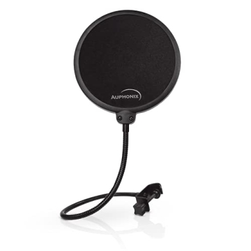 Auphonix Pop Filter for Clear Audio - Dual Layer Microphone Screen