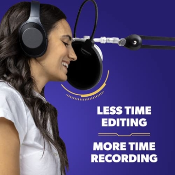 Auphonix Pop Filter for Clear Audio - Dual Layer Microphone Screen