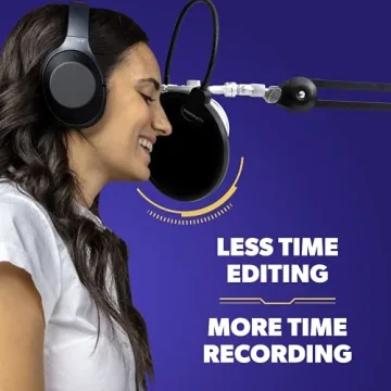 Auphonix Pop Filter for Clear Audio - Dual Layer Microphone Screen