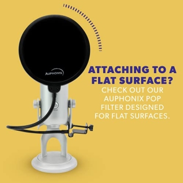Auphonix Pop Filter for Clear Audio - Dual Layer Microphone Screen