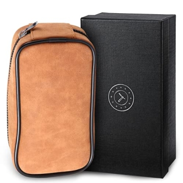 Leather Razor Travel Case - Safety Razor Case, Straight Razor Case, Disposable Razor Case, Elegant T...