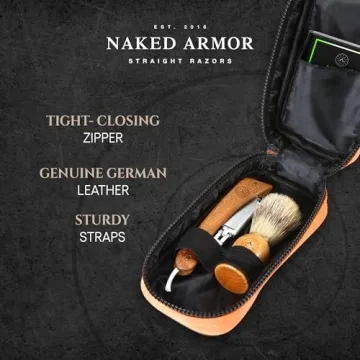 Premium Leather Razor Travel Case for Every Gentleman