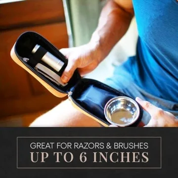 Premium Leather Razor Travel Case for Every Gentleman