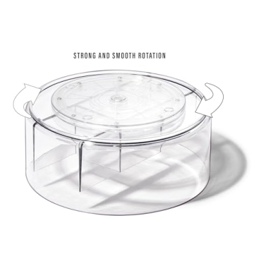 BINO 11.25" Round Turntable Organizer with 5 Compartments