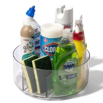 BINO 11.25" Round Turntable Organizer with 5 Compartments