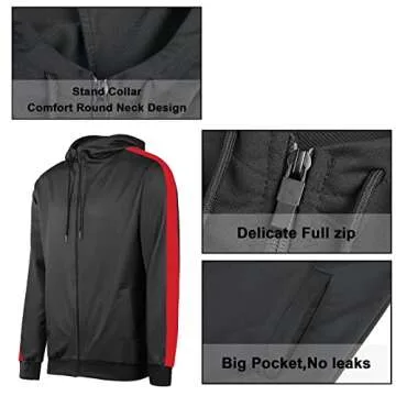 Leglocher Men's Tracksuits Stylish Athletic Jogger Set