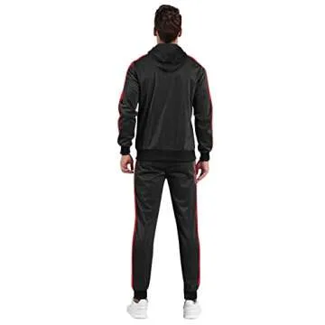 Leglocher Men's Tracksuits Stylish Athletic Jogger Set