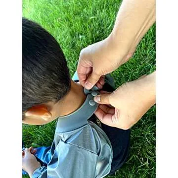 KidDazzle One Piece Tiny Tux KidCover- Cute Silicone Baby Boy Bib Smock - Adjustable Size - Waterproof and Stain Resistant - Babies & Toddlers 6 Months + (Tiny Tux)