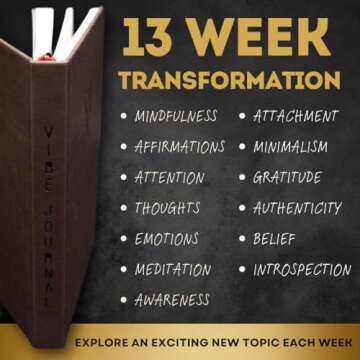 The Vibe Journal: A 13-Week Guided Mindfulness Journal for Men | Unique Daily Content, Thoughtful Pr...
