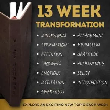 The Vibe Journal: A 13-Week Guided Mindfulness Journal for Men | Unique Daily Content, Thoughtful Pr...