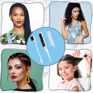 Geiserailie 3 Pcs Hair Brush Set for Women and Kids