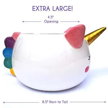 Unicorn Yarn Bowl for Knitting - Cute Ceramic Knitting Bowl Extra Large - Ceramic Yarn Bowl Crochet Accessories Yarn Holder Storage Gift for Knitters Funny