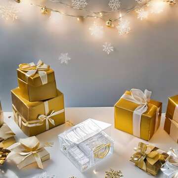 4-in-1 Acrylic Jewelry Organizers and Storage with 60 Portable Anti Tarnish Jewelry Bags, Clear Jewelry Box Travel Jewelry Case for Earrings Rings Necklaces Bracelets, Christmas Gifts for Women Girls