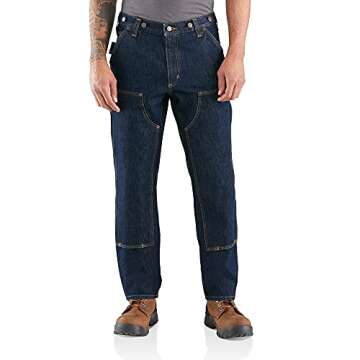 Carhartt Men's Rugged Flex Relaxed Fit Heavyweight Double-Front Utility Logger Jean, Freight, 34 x 3...