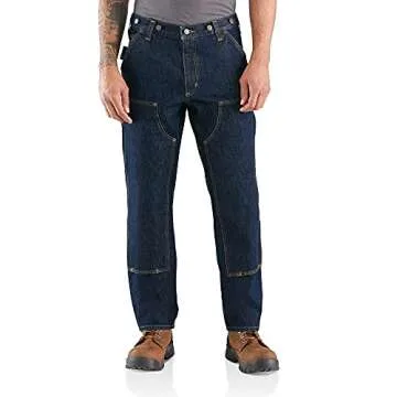 Carhartt Men's Rugged Flex Relaxed Fit Heavyweight Double-Front Utility Logger Jean, Freight, 34 x 3...