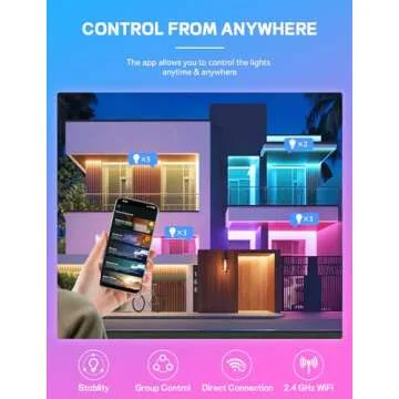 Vanance Smart Light Bulbs 4Pack with Remote, A19 E26 800LM LED Color Changing Light Bulb, WiFi & Bluetooth 5.0, Warm to Cool White, Dimmable, RGB Smart Home Lighting Work with Alexa Google Assistant