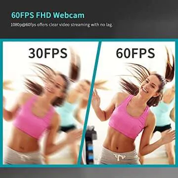 NexiGo N620E Webcam with Light, 1080P 60FPS AutoFocus, ePTZ 2X Digital Zoom, Plug and Play, [Software Included], FHD Streaming Web Camera, Dual Stereo Mics, for Zoom Skype Teams, PC Mac Laptop Desktop