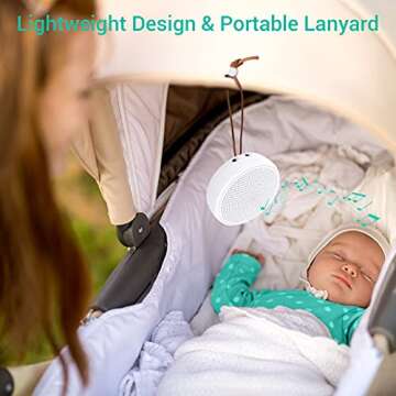 Fitniv White Noise Sound Machine with 14 Soothing Sounds