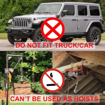 CXRCY Electric Winch 4000 lbs with Wireless Remote for ATVs