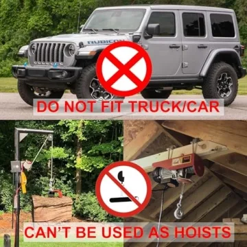 CXRCY Electric Winch 4000 lbs with Wireless Remote for ATVs