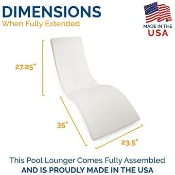 SwimWays Sonoma 2-in-1 Pool Lounge Chair for Relaxation