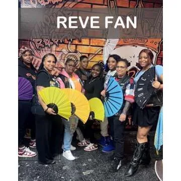 Stylish 13-Inch Large Rave Fan for Line Dancing