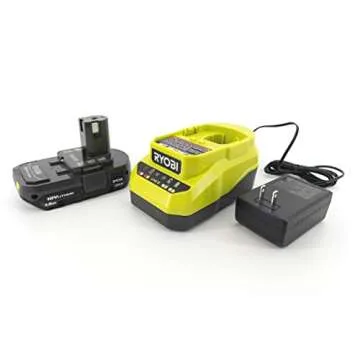 Ryobi P737D Tire Inflator Bundle with Battery and Light
