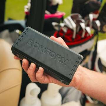 Rokform G-ROK – Wireless Golf Speaker, Portable Magnetic, IPX7 Waterproof, Shockproof & Dustproof,...