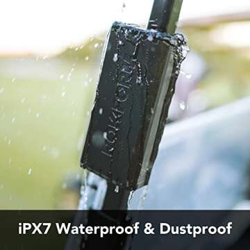 Rokform G-ROK – Wireless Golf Speaker, Portable Magnetic, IPX7 Waterproof, Shockproof & Dustproof, Loud & Clear Sound, 24 Hour Battery, Rugged Outdoor Golf Cart Speaker (Black)