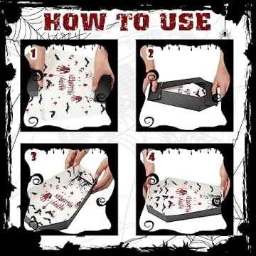 Halloween Coffin Paper Trays Spooky Goth Snack Bowls