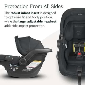 UPPAbaby Travel System, Includes Vista V2 Stroller + Mesa V2 Car Seat Combo/Bassinet, Toddler Seat, Rain Shield, Storage Bag, Car Seat, Base + Robust Infant Insert Included/Jake (Charcoal)