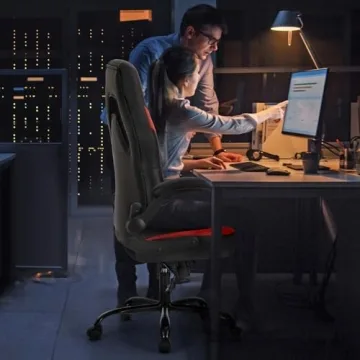 Sweetcrispy Ergonomic Gaming Desk Chair with Adjustable Features