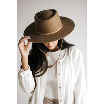 Gigi Pip Wren Telescope Felt Hat for Women - 100% Wool