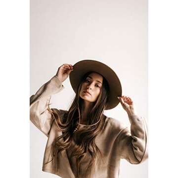 Gigi Pip Wren Telescope Felt Hat for Women - 100% Wool