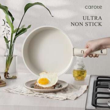 CAROTE Nonstick Detachable Handle Cookware Set 16pcs