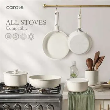 CAROTE Nonstick Detachable Handle Cookware Set 16pcs