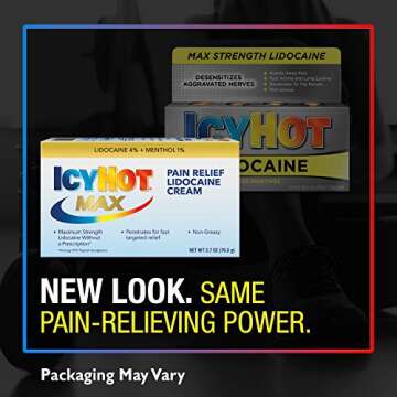 Icy Hot Max Strength Pain Relief Cream with Lidocaine | 2.7 oz