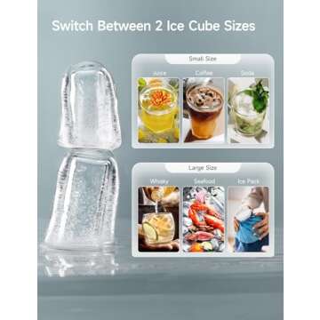 Compact HiCOZY Ice Maker - 6 Min Ice - Perfect Gift