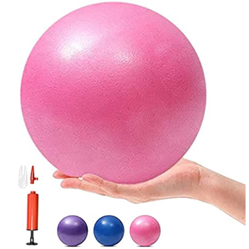 MOMPLUS 6 Inch Pilates Mini Exercise Ball - Perfect for Physical Therapy & Core Strength Training