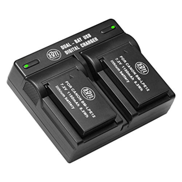 BM Premium LP-E12 Batteries & USB Charger for Canon Cameras