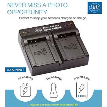 BM Premium LP-E12 Batteries & USB Charger for Canon Cameras