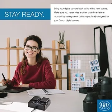 BM Premium LP-E12 Batteries & USB Charger for Canon Cameras